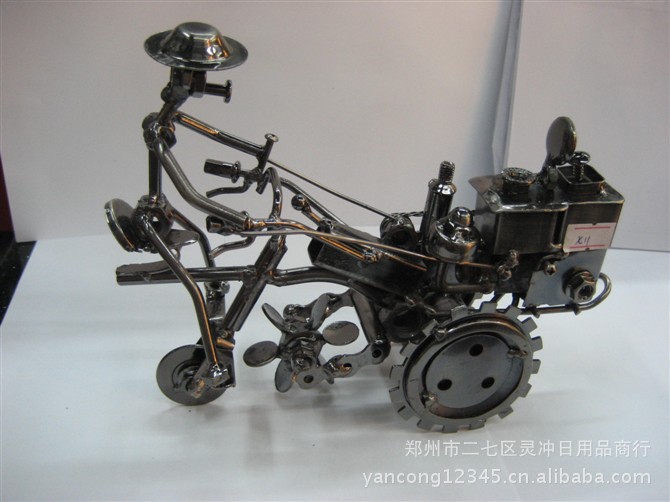 金屬鐵藝摩托車(chē)模模型 創(chuàng)意家飾的爆款之選